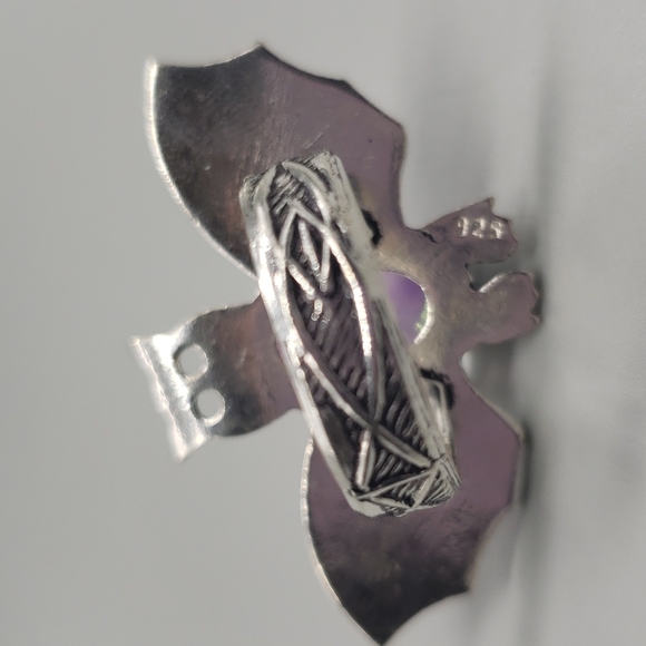 Rainbow Topaz Bat Ring - Picture 3 of 9